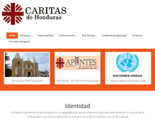 Tablet Screenshot of caritashonduras.org